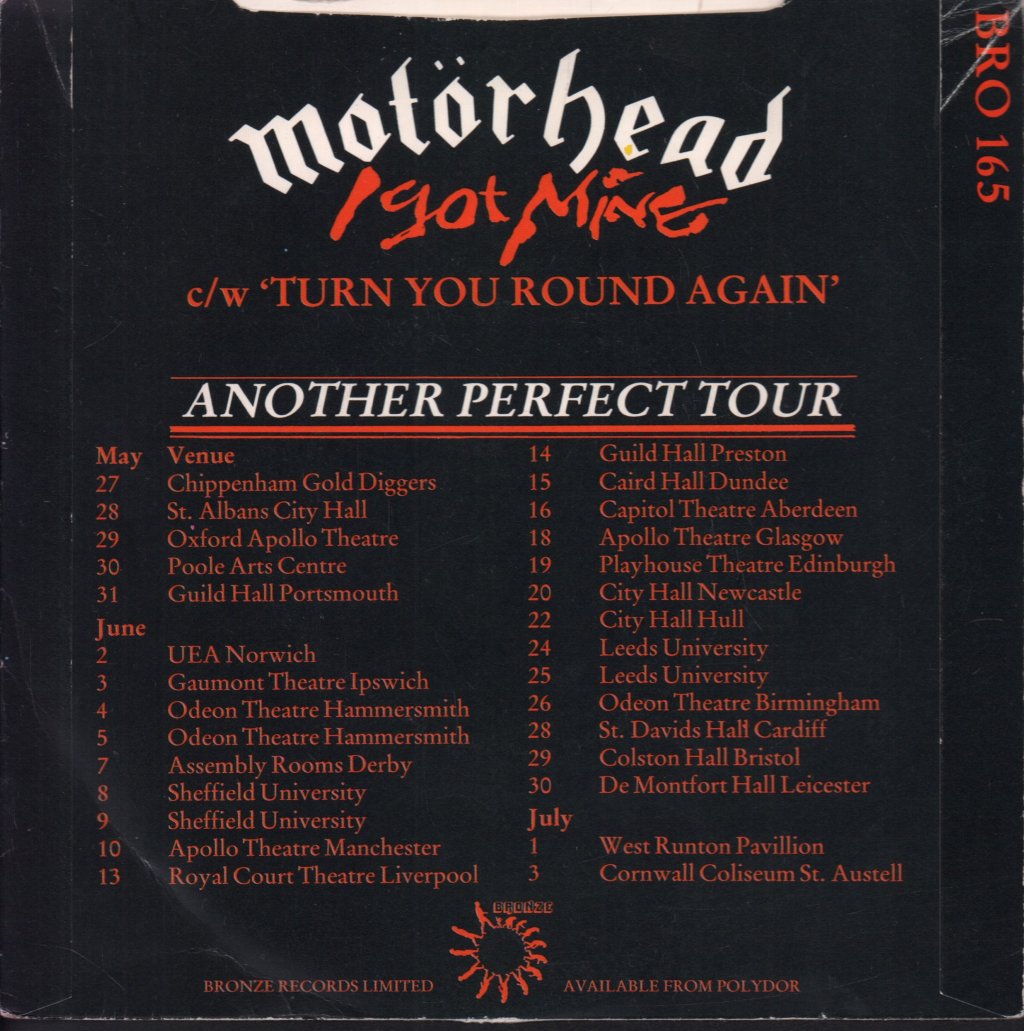 Motorhead - I Got Mine - 7 Inch