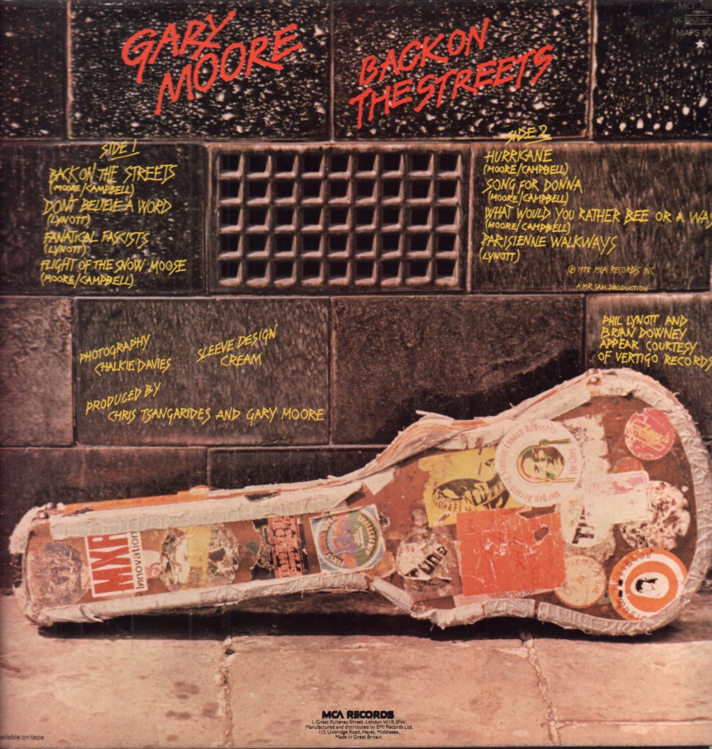 Gary Moore - Back On The Streets - Lp