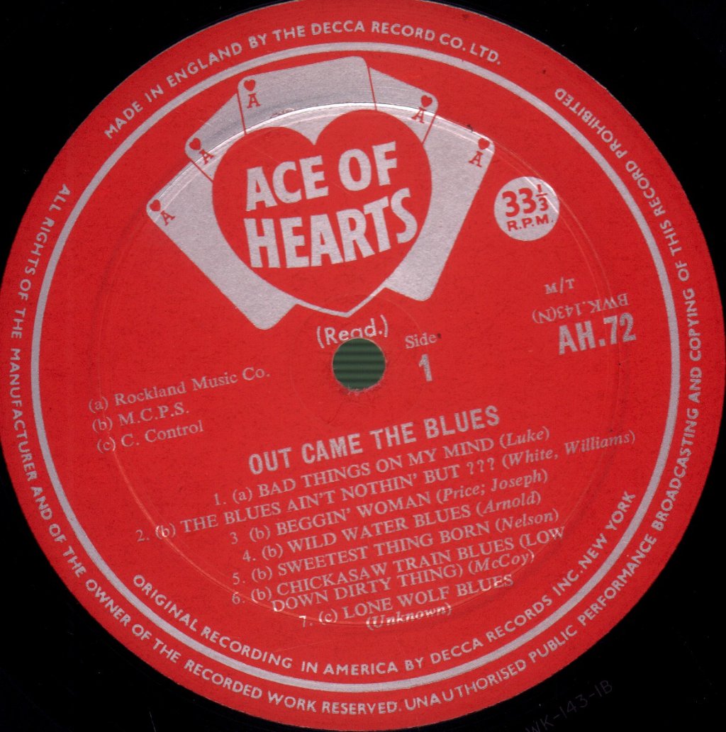 Various Artists - Out Came The Blues - Lp