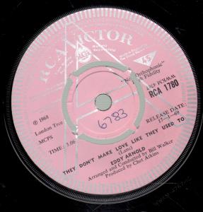 Eddy Arnold - They Don't Make Love Like They Used To - 7 Inch