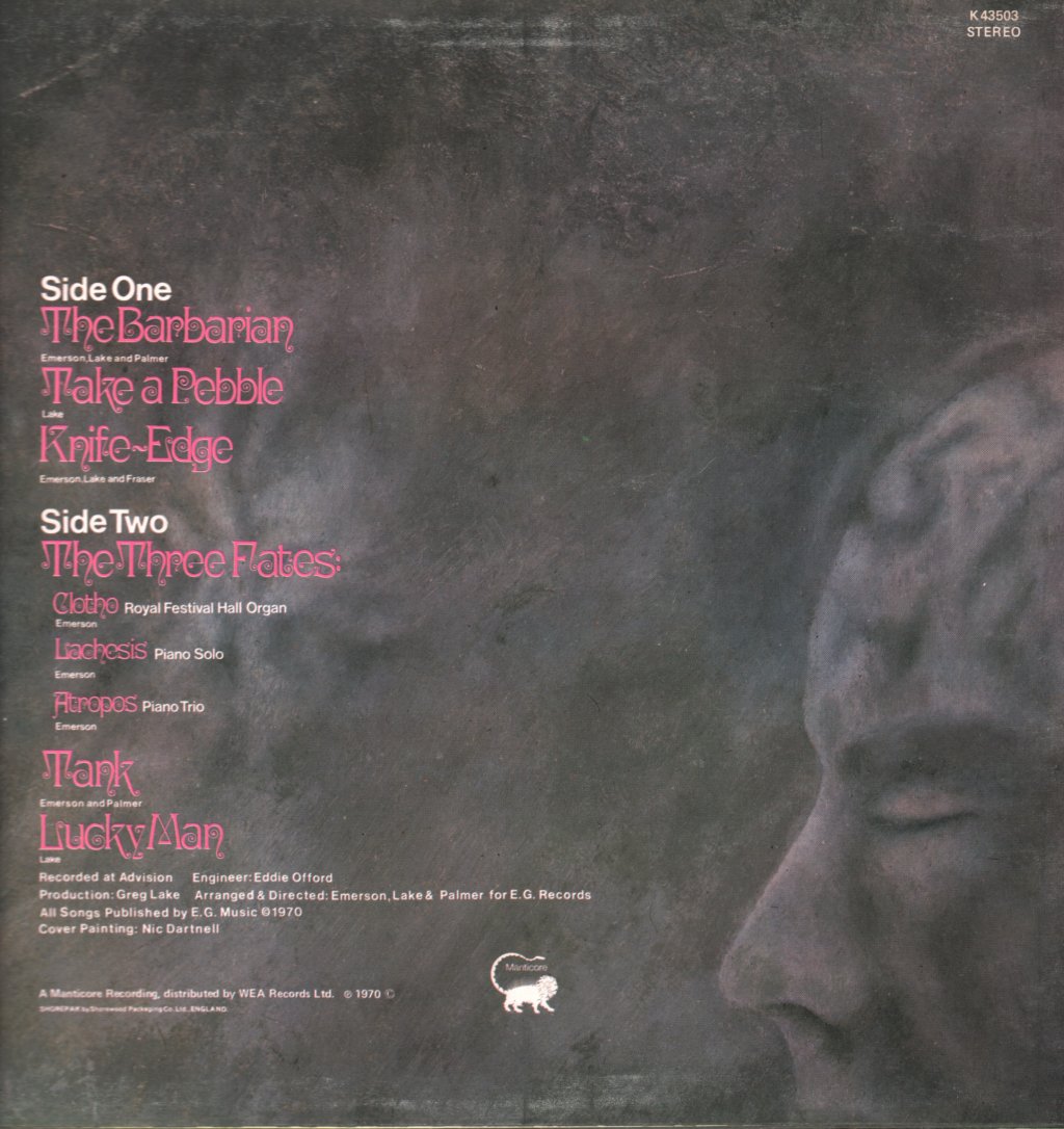 Emerson Lake And Palmer - Emerson Lake And Palmer - Lp