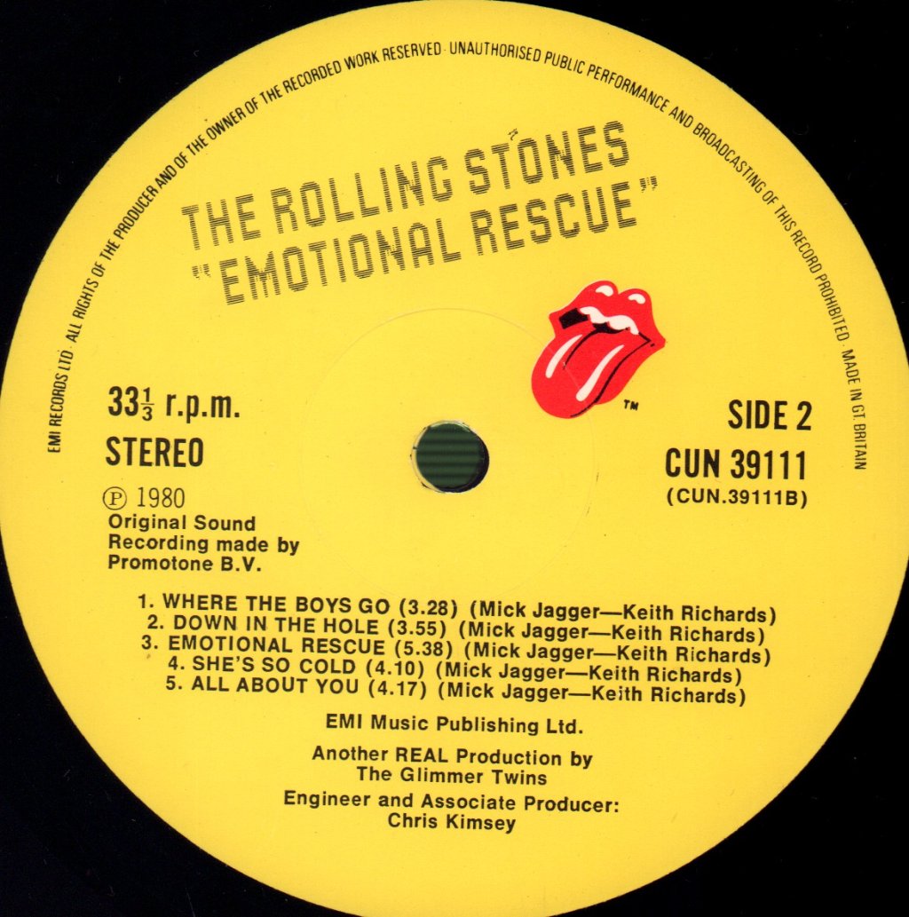 Rolling Stones - Emotional Rescue - Lp