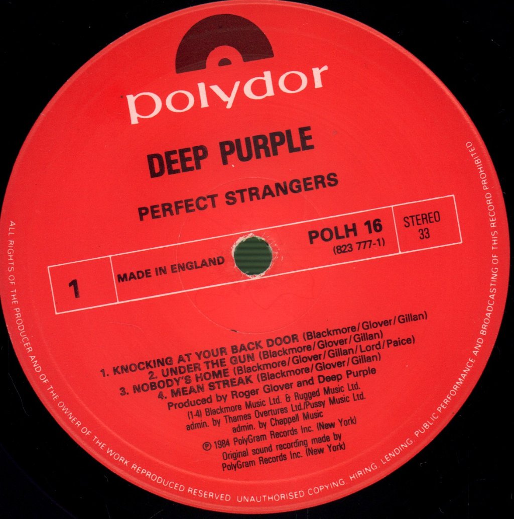 Deep Purple - Perfect Strangers - Lp