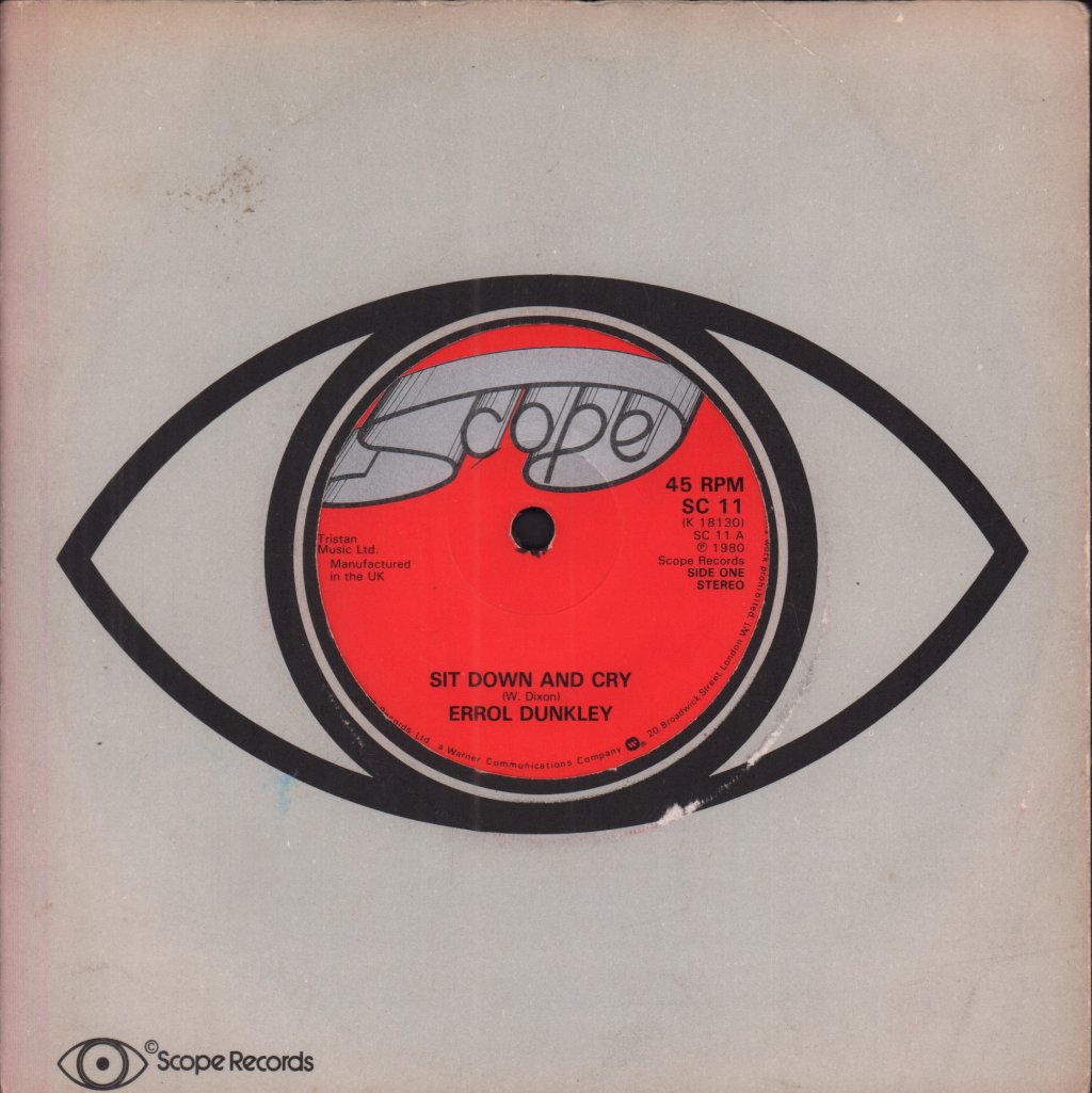 Errol Dunkley - Sit Down And Cry - 7 Inch