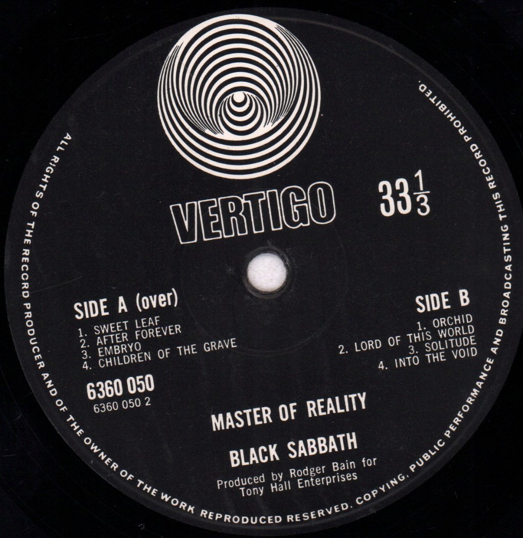 Black Sabbath - Master Of Reality - Lp