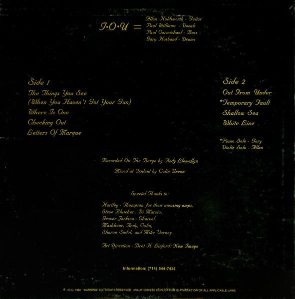 Allan Holdsworth - I.O.U. - Lp