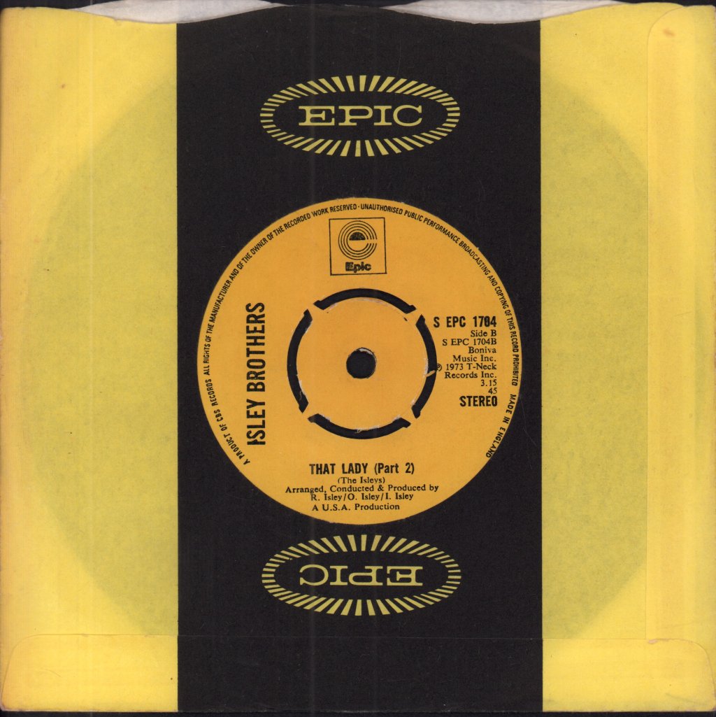Isley Brothers - That Lady - 7 Inch