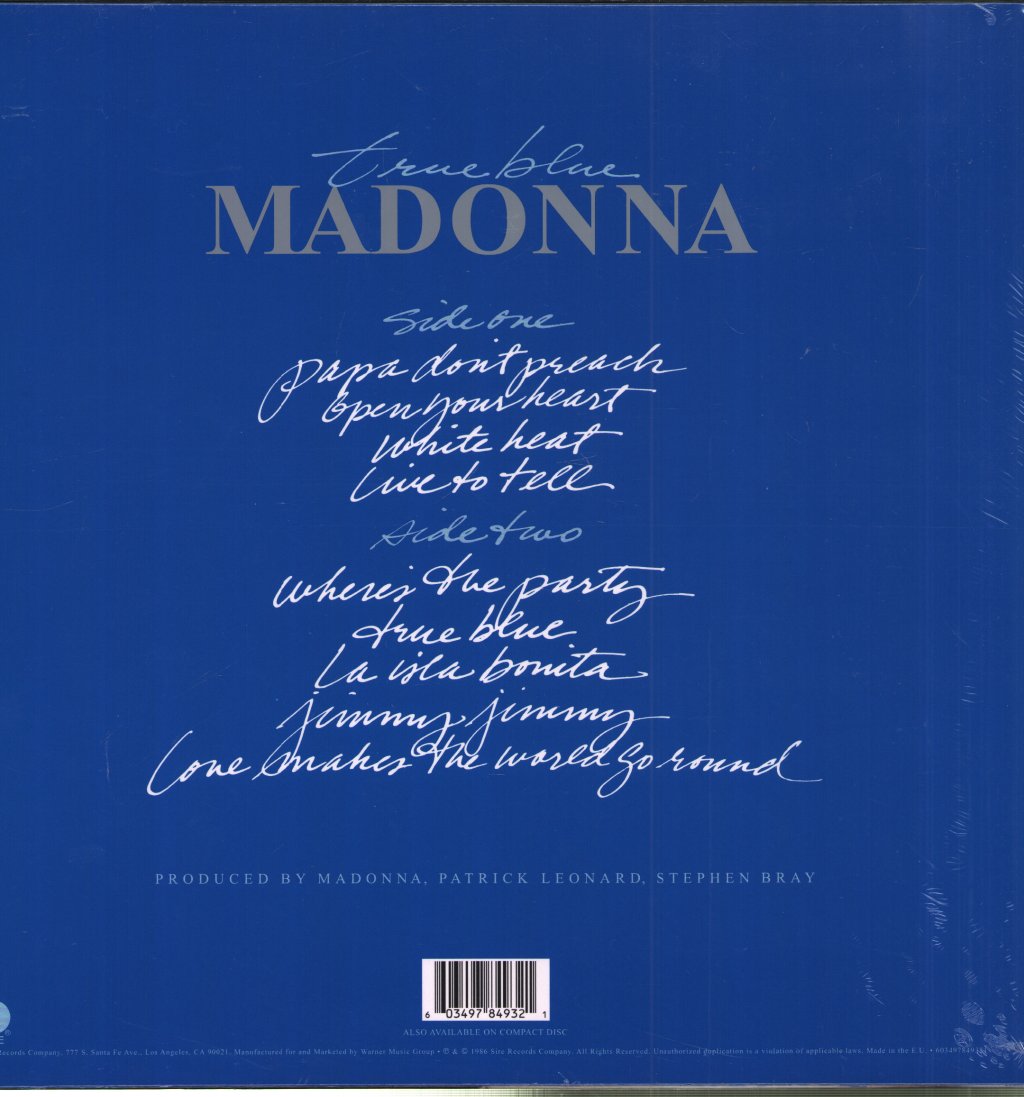 Madonna - True Blue - Lp