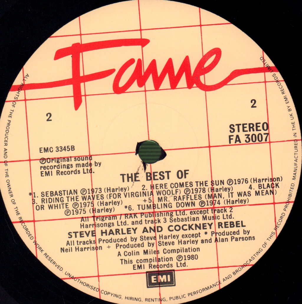 Steve Harley And Cockney Rebel - Best Of - Lp