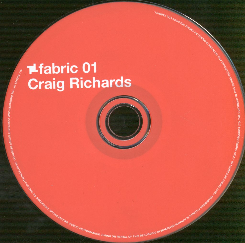 Craig Richards - Fabric 01 - Cd