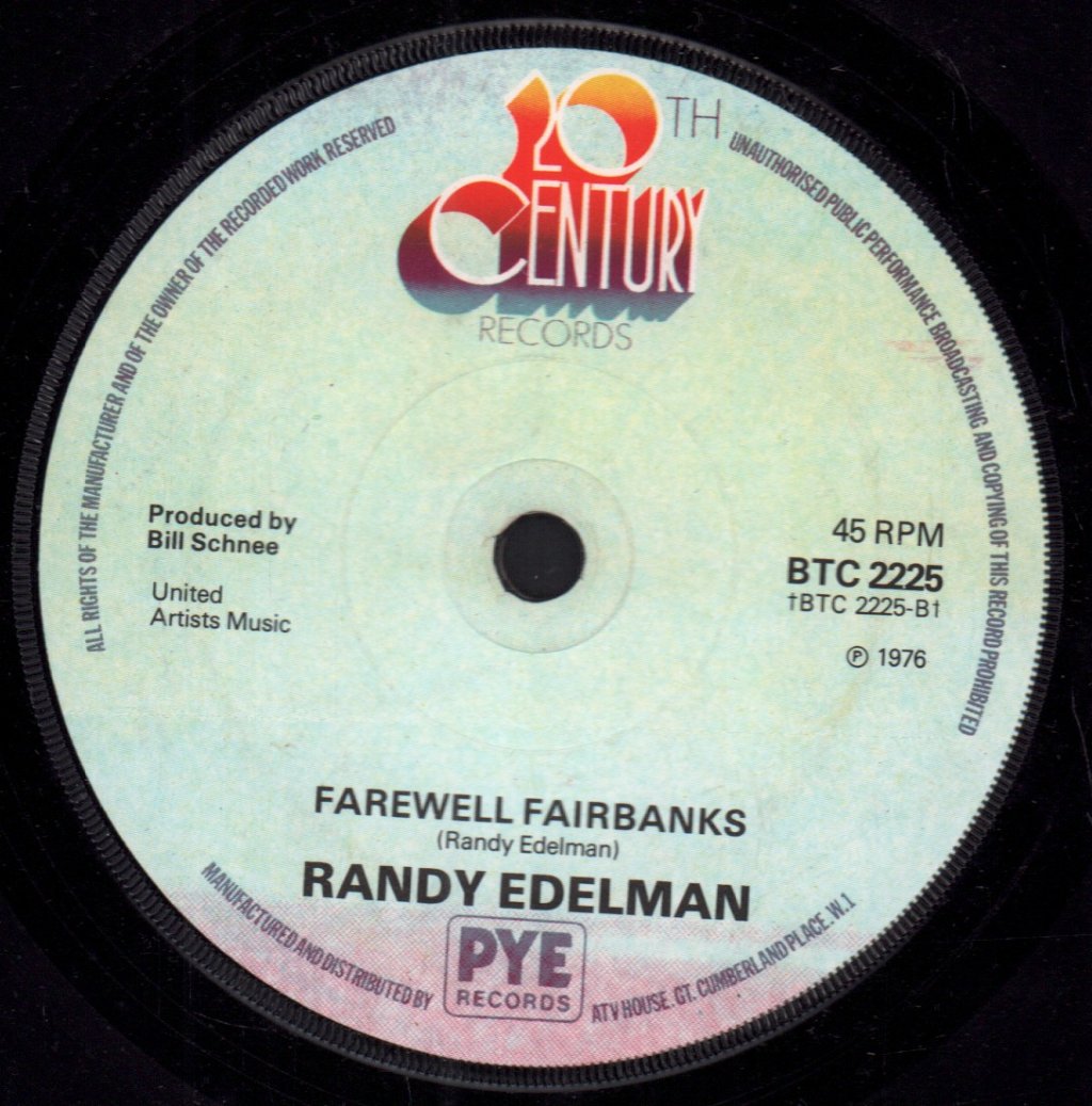 Randy Edelman - Uptown Uptempo Woman - 7 Inch