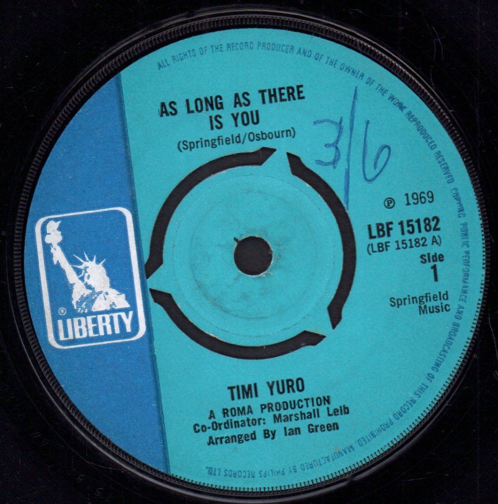 Timi Yuro - As Long As There Is You - 7 Inch