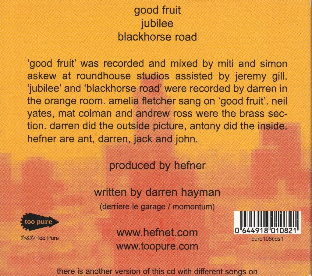 Hefner - Good Fruit - Cd