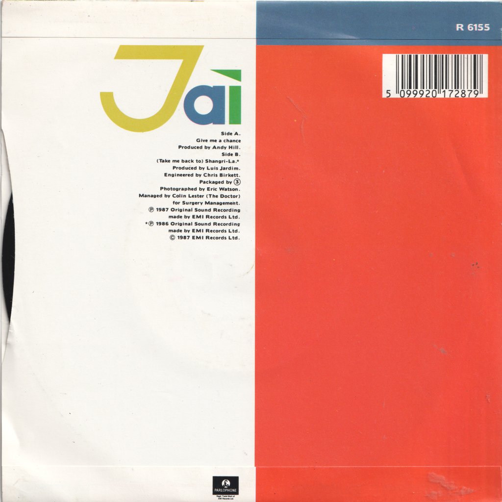 Jai - Give Me A Chance - 7 Inch