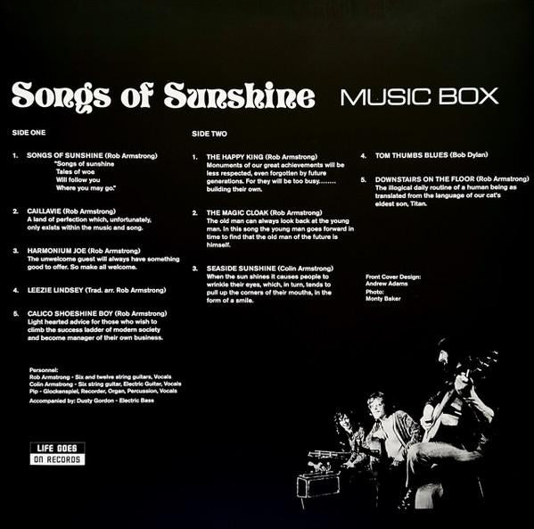 Music Box (70'S Progressive Rock Group) - Songs Of Sunshine - Lp