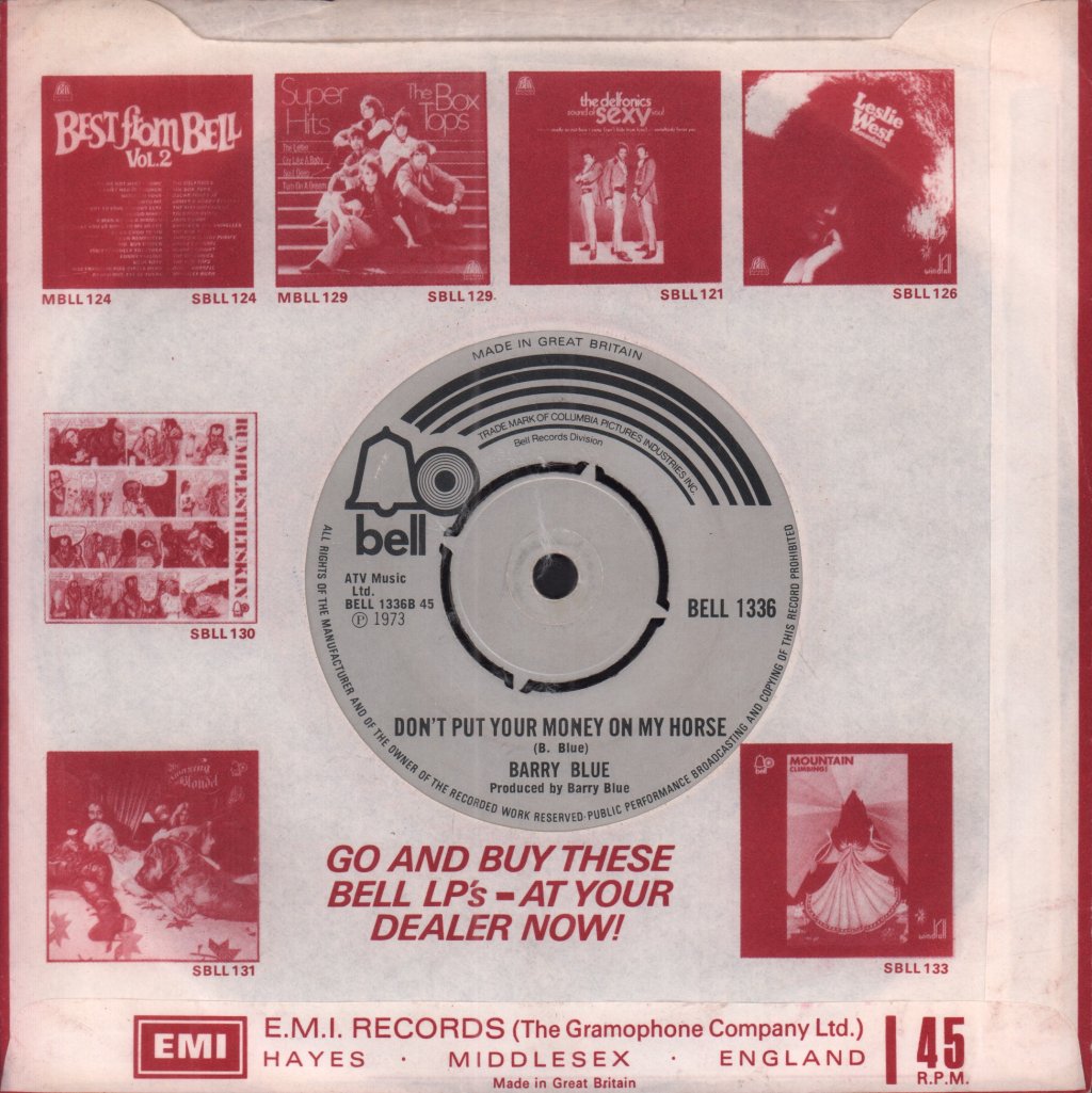 Barry Blue - Do You Wanna Dance - 7 Inch