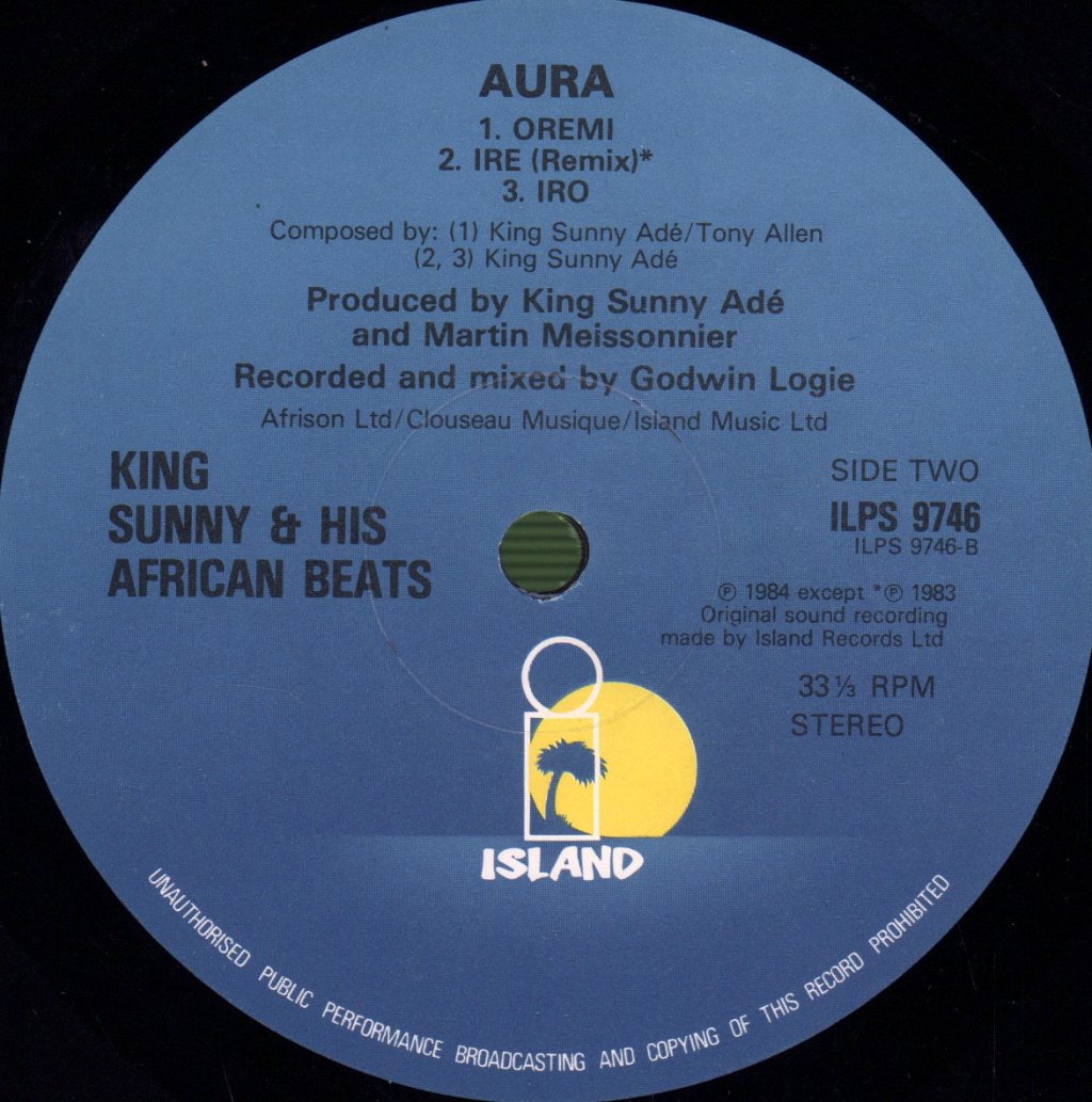 King Sunny Ade And His African Beats - Aura - Lp