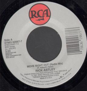 Rick Astley - Move Right Out - 7 Inch