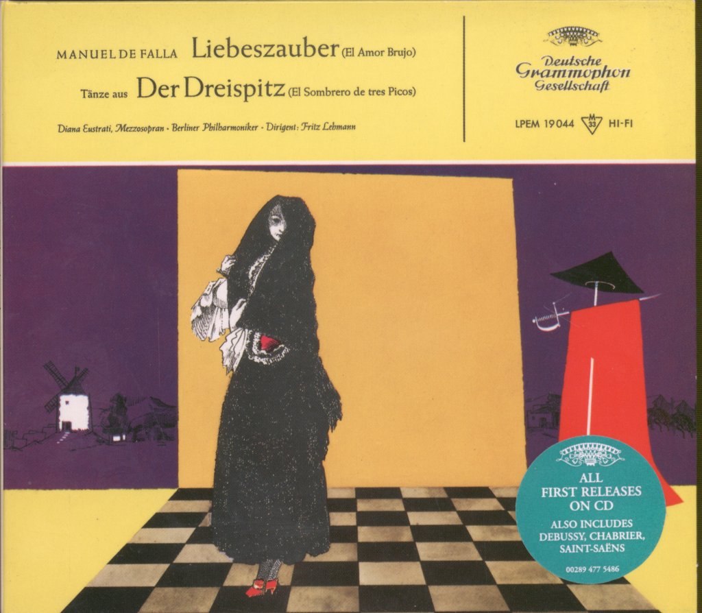 Diana Eustrati, Fritz Lehmann, Berliner Philharmoniker - Manuel De Falla - Liebeszauber - Tänze Aus "Der Dreispitz" - Cd