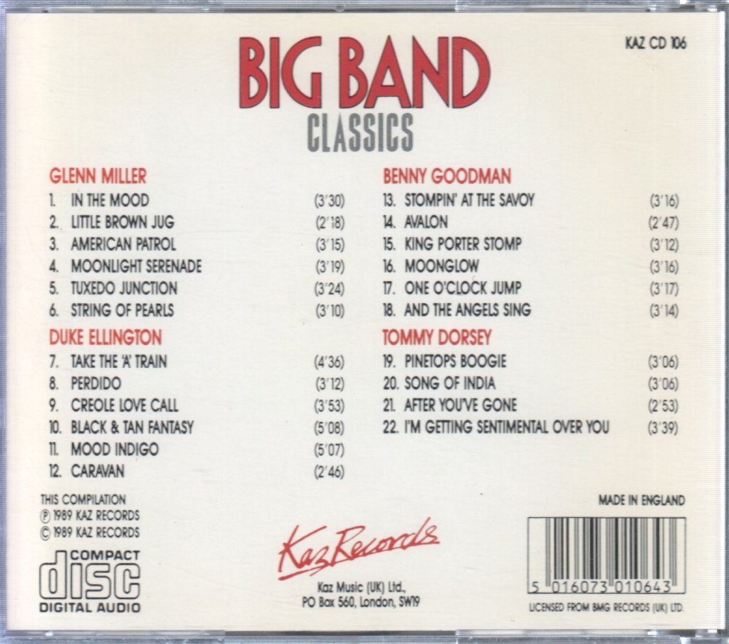 Various Artists - Big Band Classics - Cd