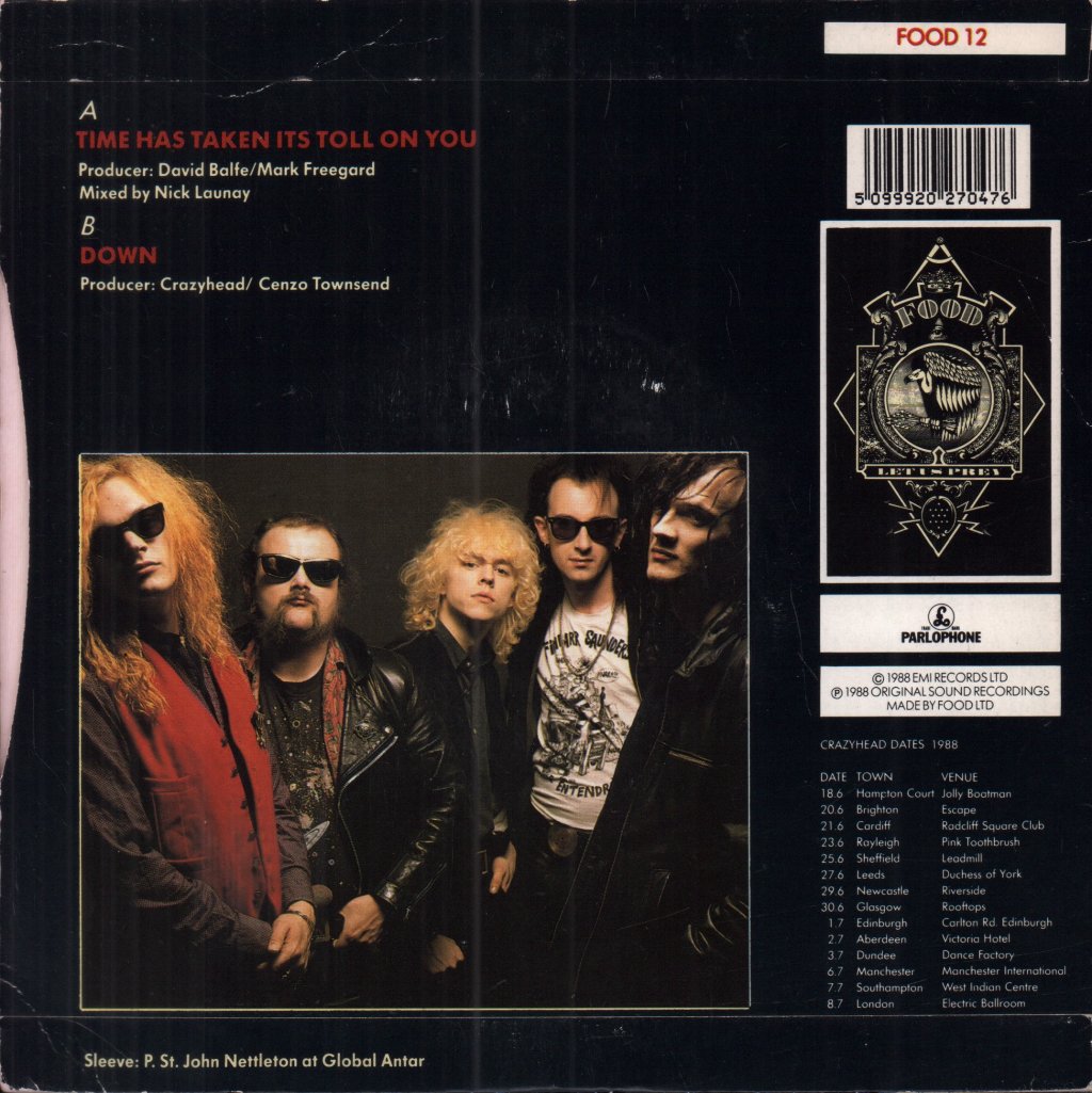 Crazyhead - Time Has Taken Its Toll On You - 7 Inch