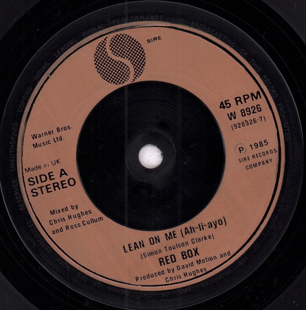 Red Box - Lean On Me - 7 Inch
