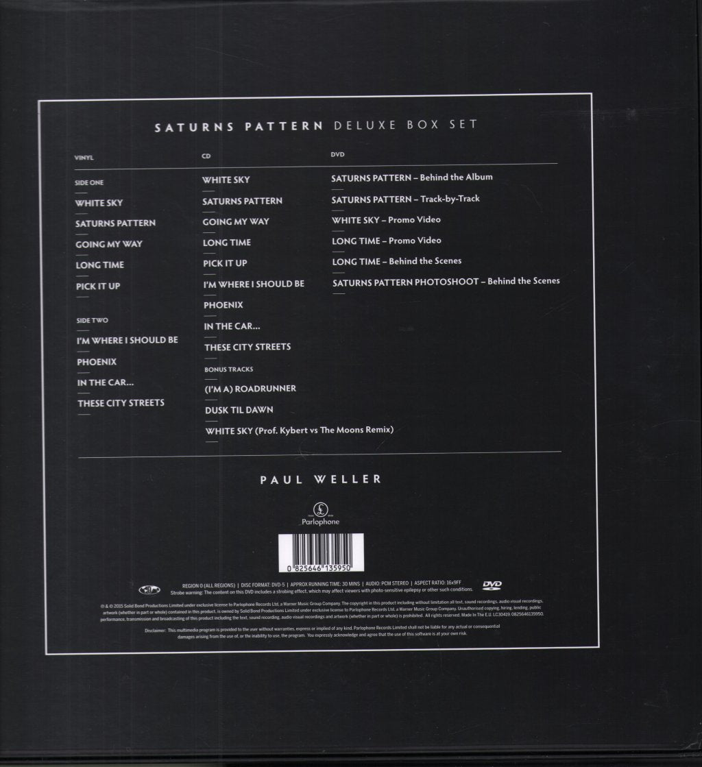 Paul Weller - Saturns Pattern - Lp Box Set
