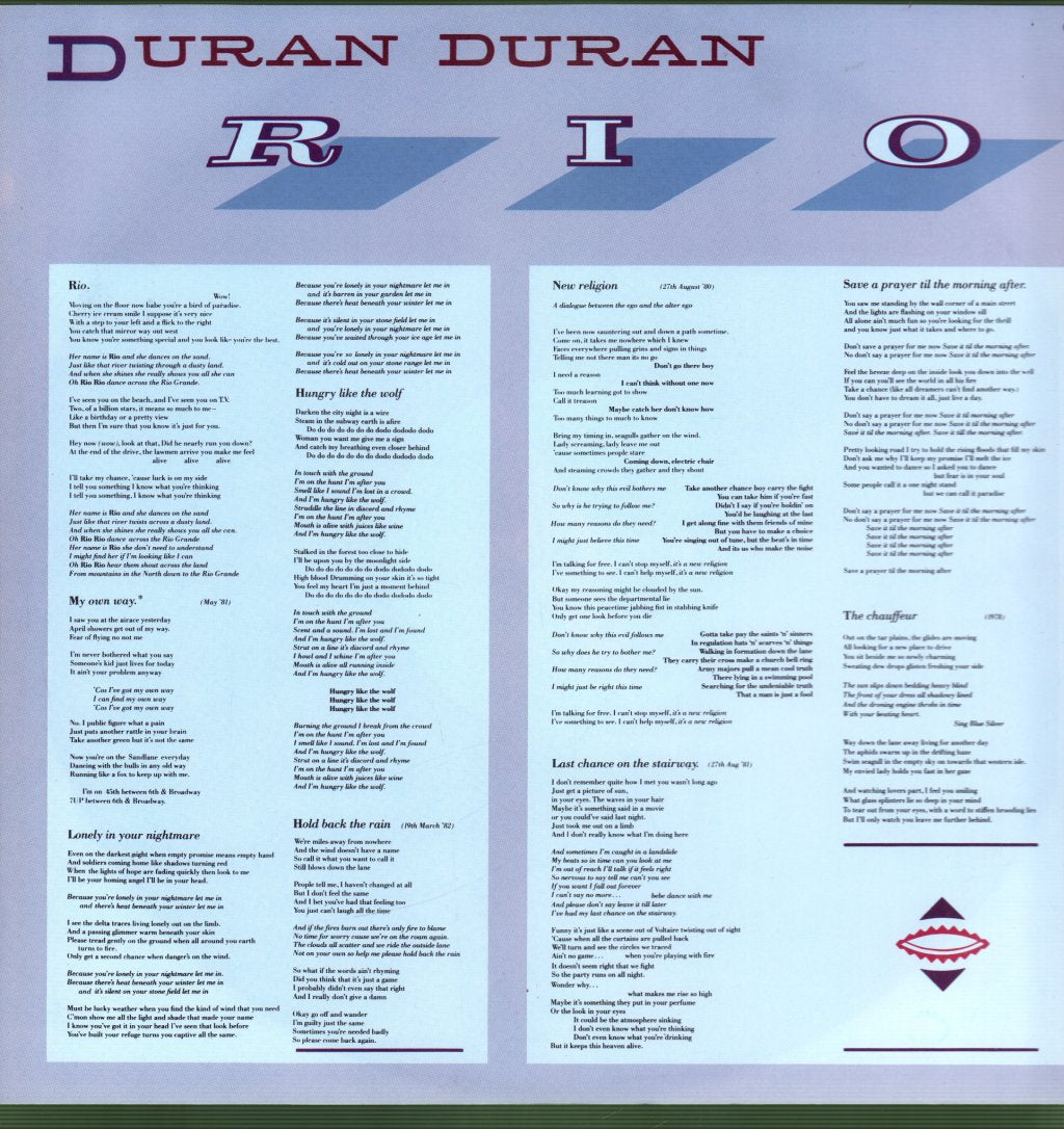 Duran Duran - Rio - Lp