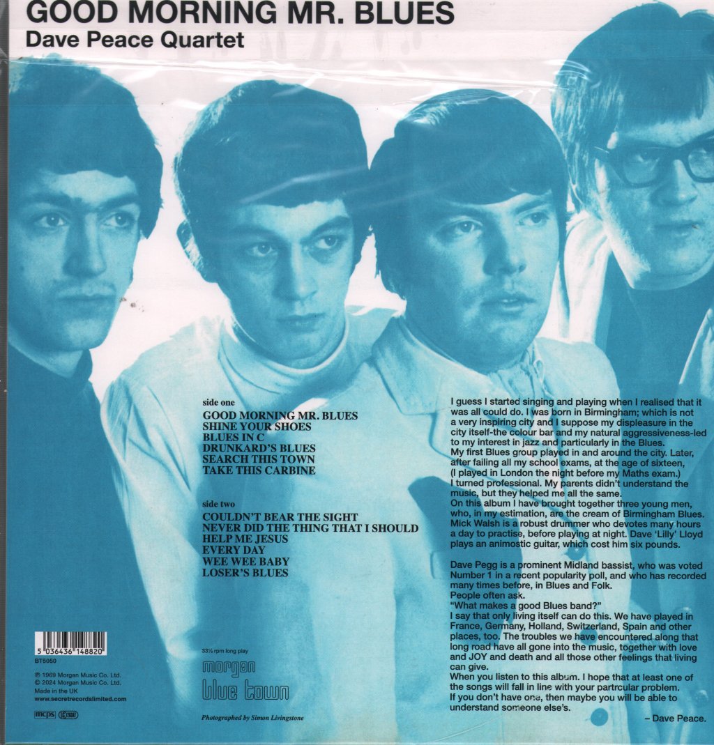 Dave Peace Quartet - Good Morning Mr. Blues - Lp