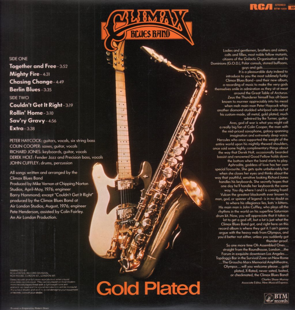 Climax Blues Band - Gold Plated - Lp