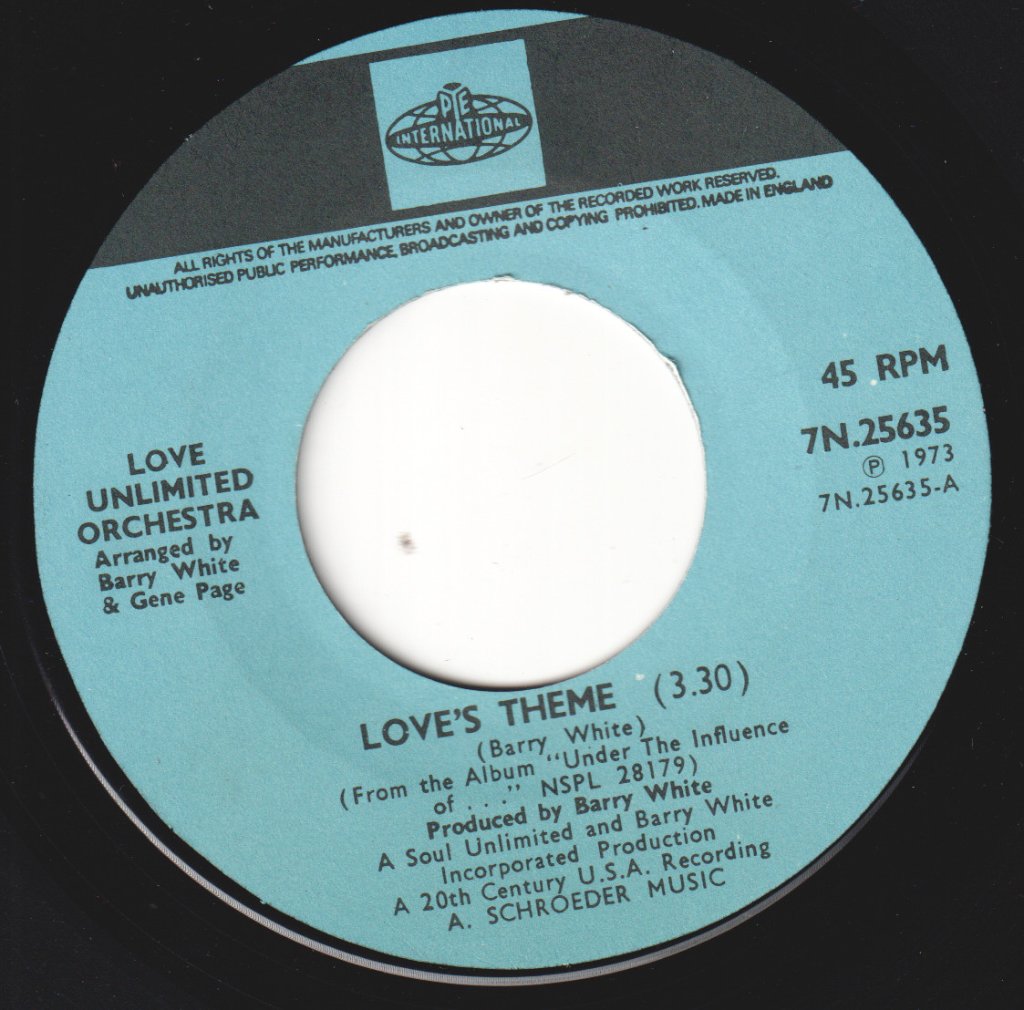 Love Unlimited Orchestra - Love's Theme - 7 Inch