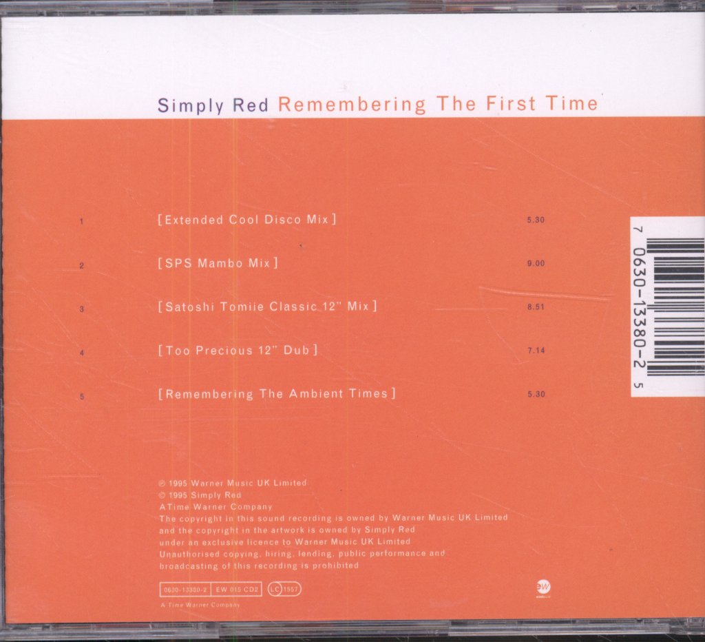 Simply Red - Remembering The First Time (The Remixes) - Cd