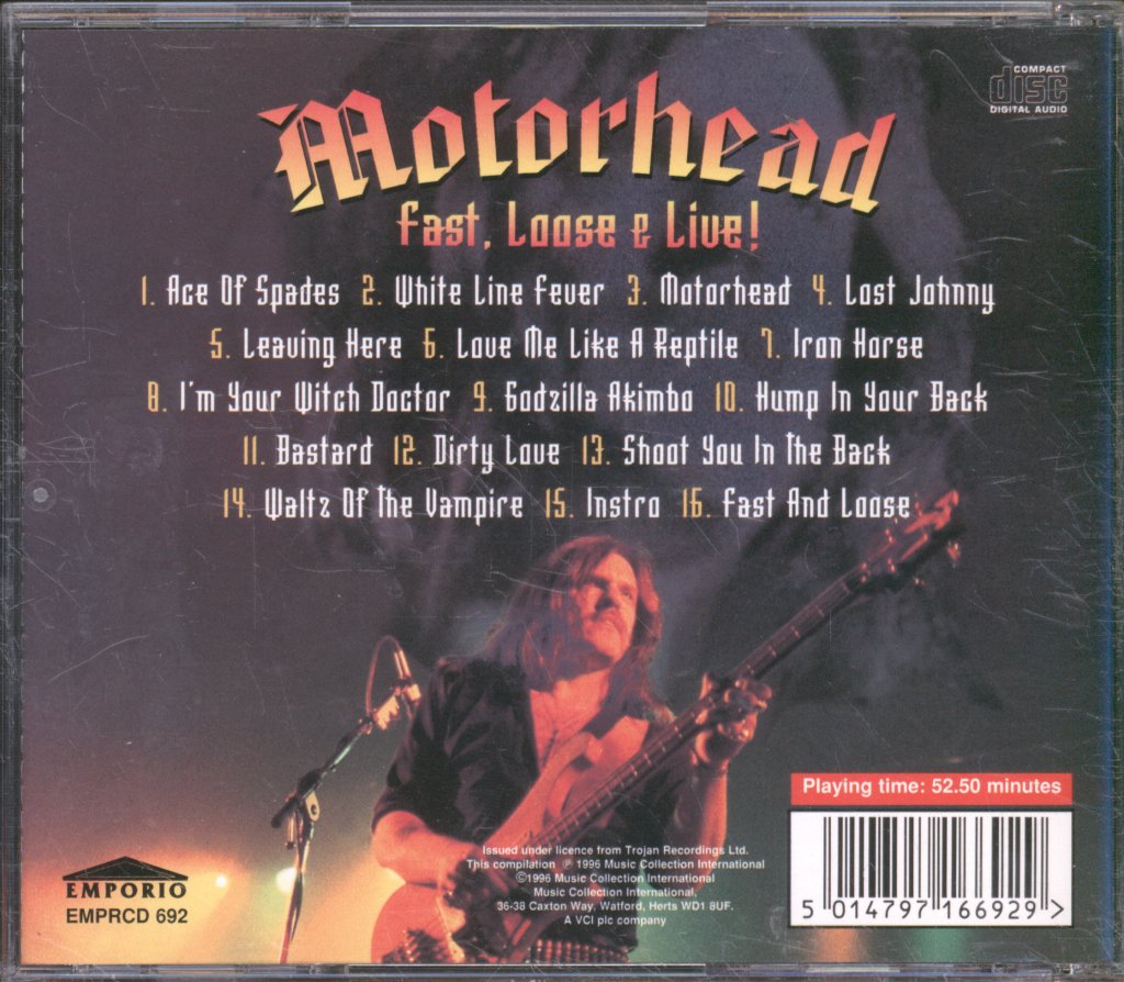 Motorhead - Fast, Loose & Live - Cd