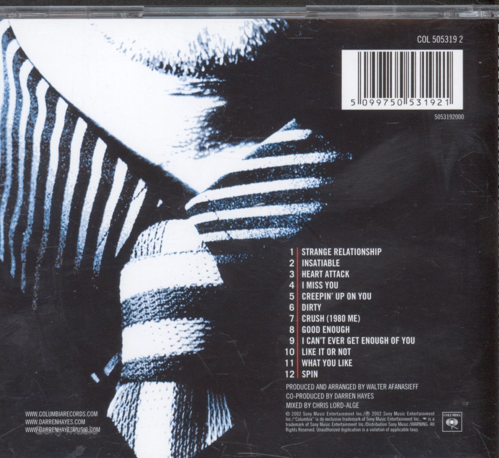 Darren Hayes - Spin - Cd