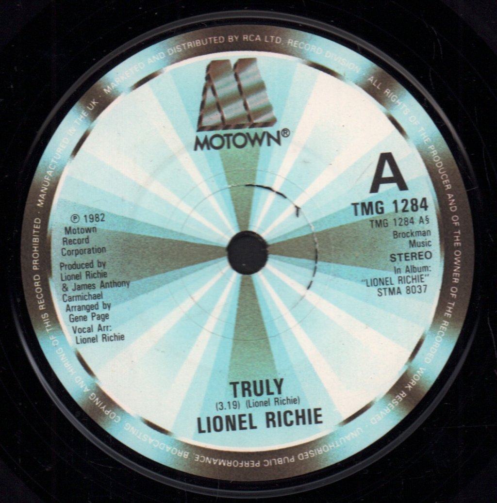 Lionel Richie - Truly - 7 Inch
