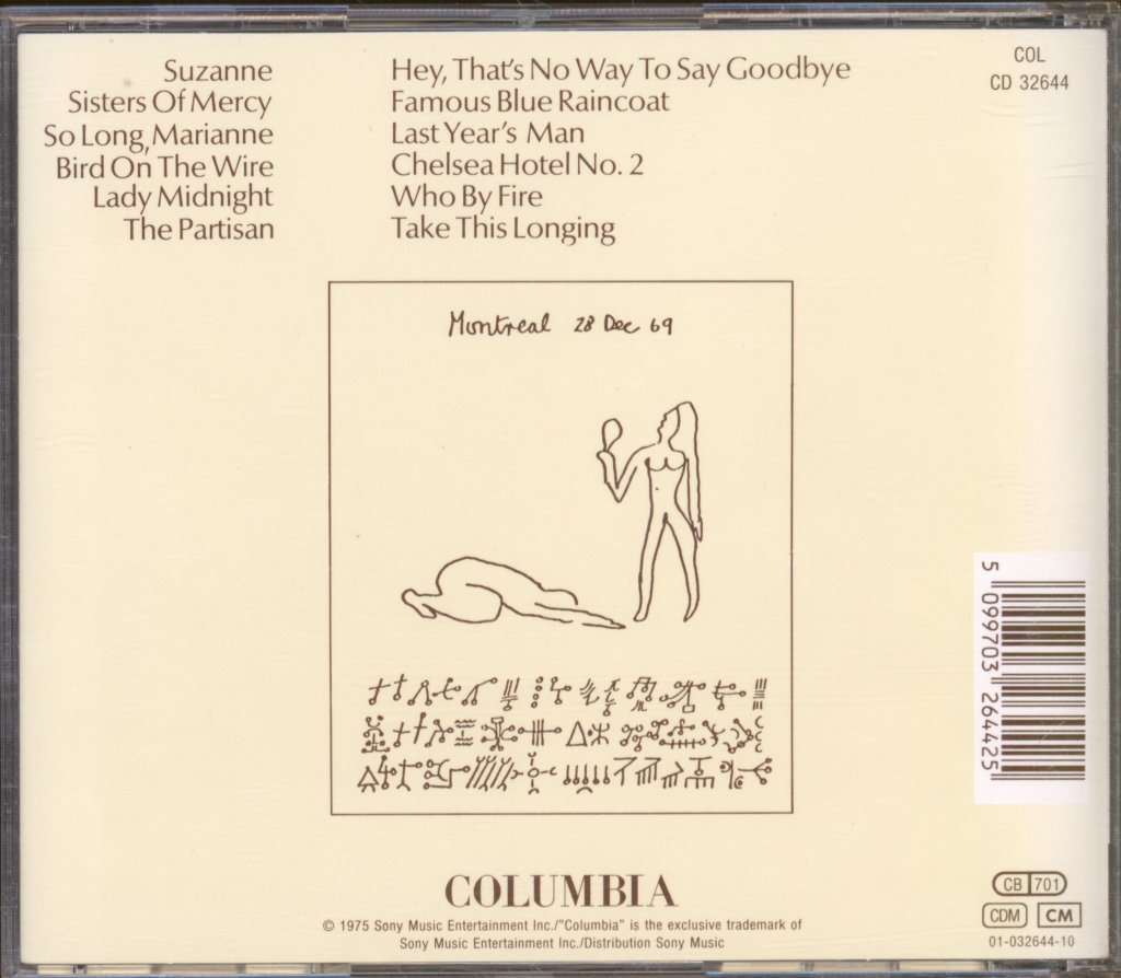 Leonard Cohen - Greatest Hits - Cd