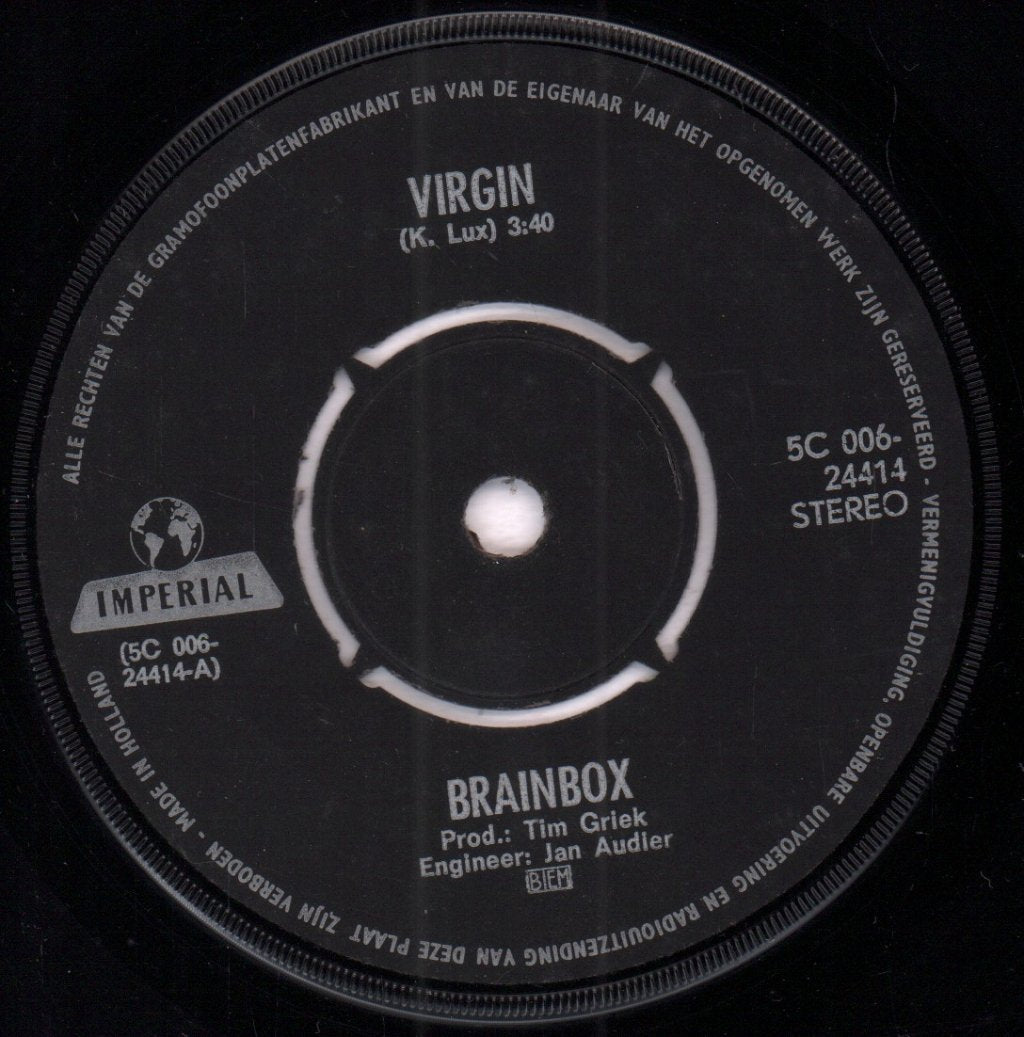 Brainbox (60'S Group) - Virgin - 7 Inch