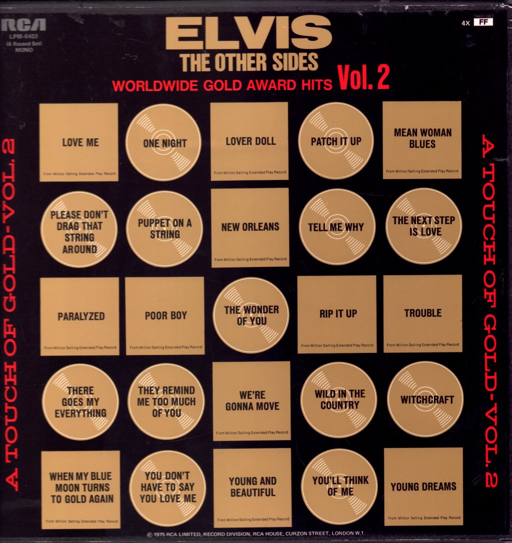 Elvis Presley - Other Sides - Worldwide Gold Award Hits - Vol. 2 - Lp Box Set