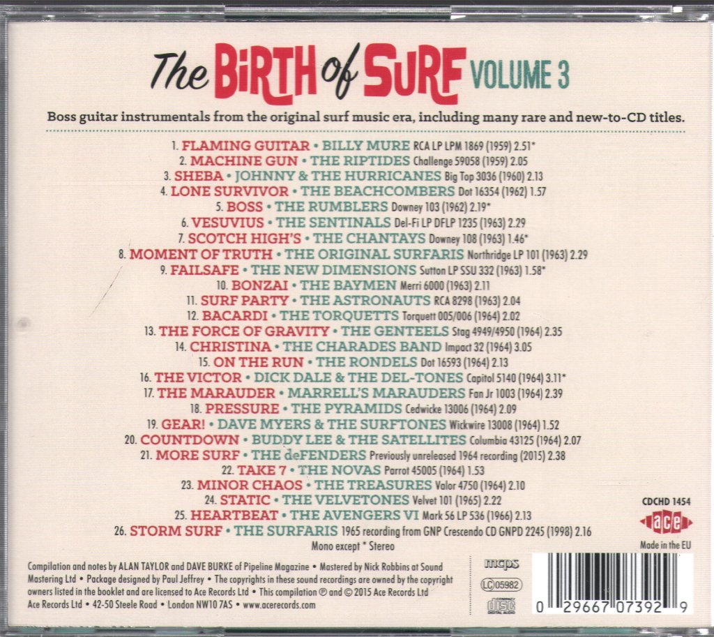 Various Artists - Birth Of Surf Volume 3 - Cd