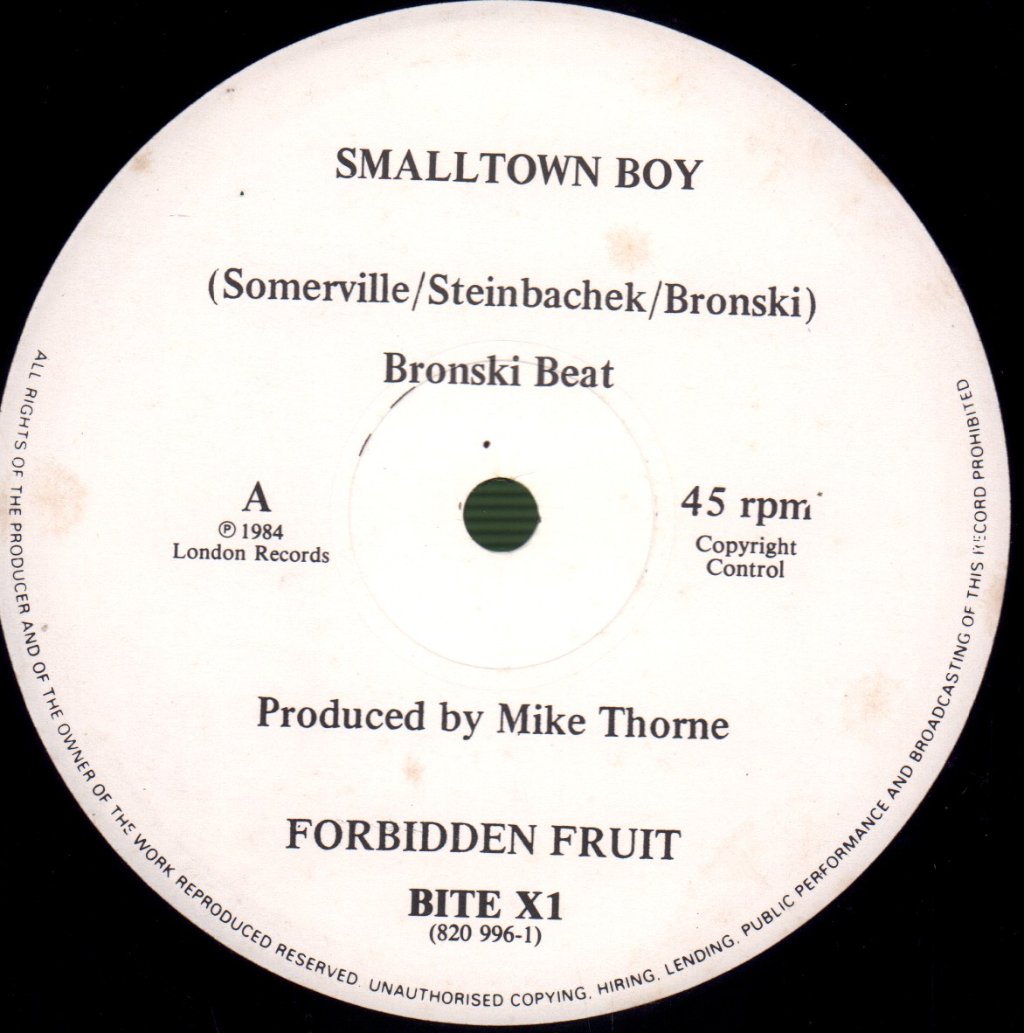 Bronski Beat - Smalltown Boy - 12 Inch