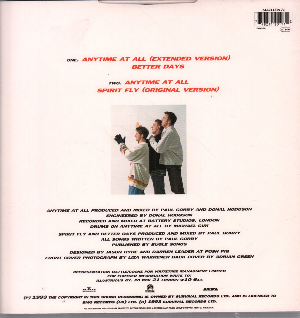Illustrious Gy - Any Time At All - 12 Inch