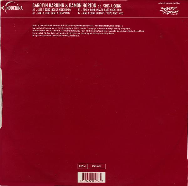 Carolyn Harding & Damon Horton - Sing A Song - 12 Inch
