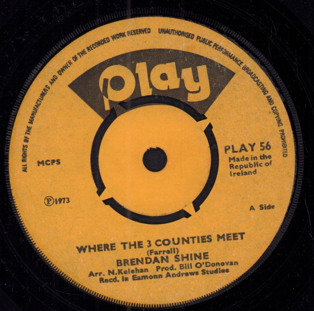 Brendan Shine - Where The 3 Counties Meet - 7 Inch
