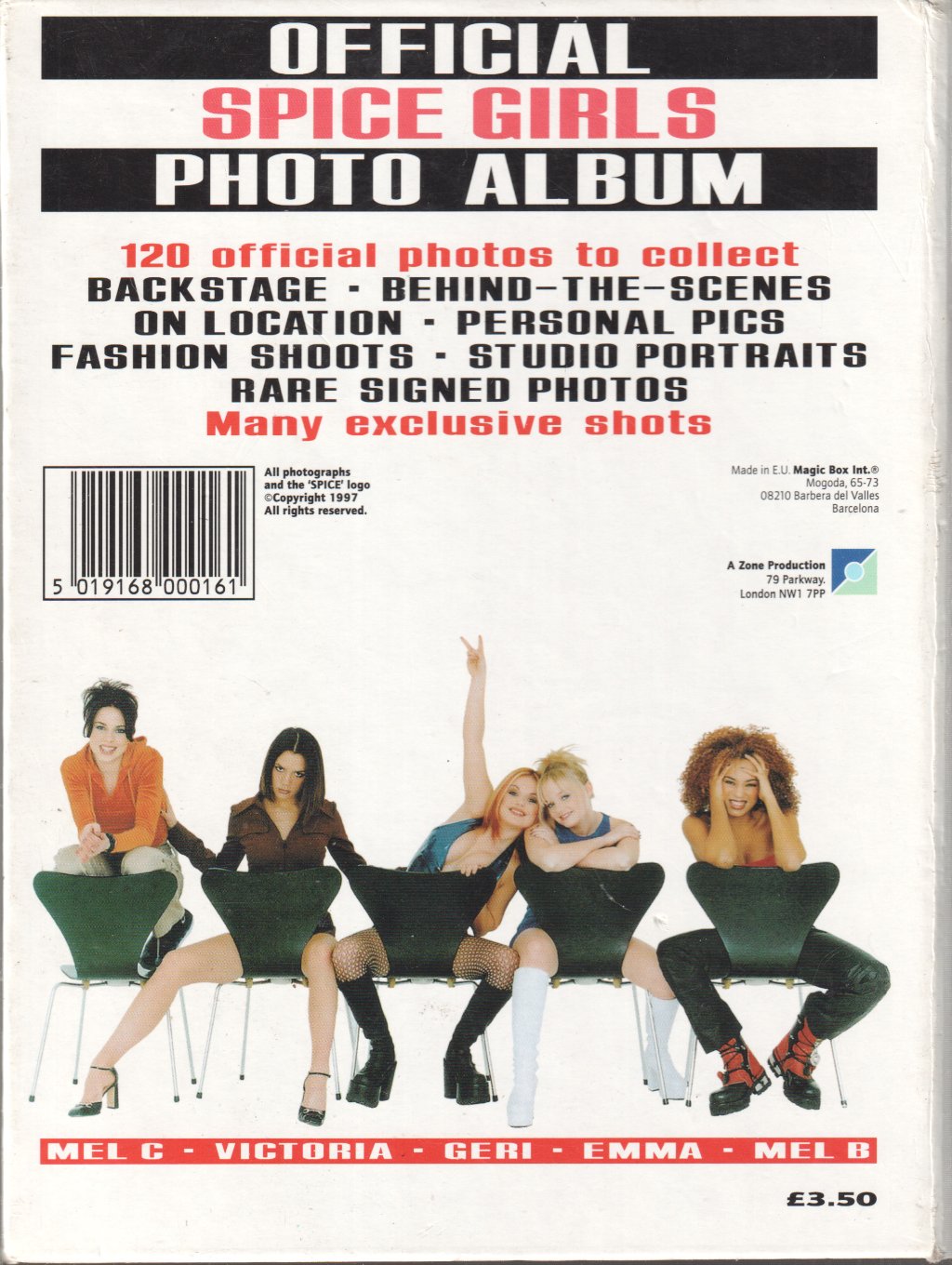 Spice Girls - Official Spice Girls Photo Album - Book