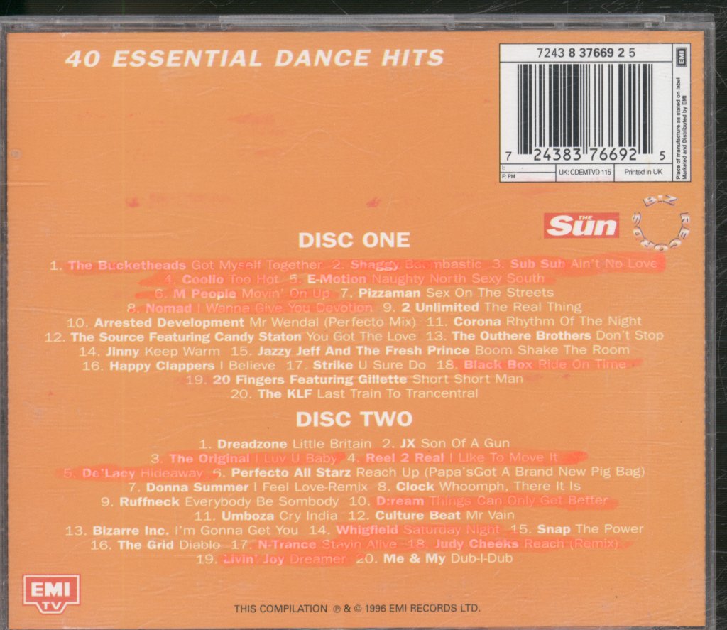 Various Artists - Greatest Dance Album Under The Sun! - Double Cd