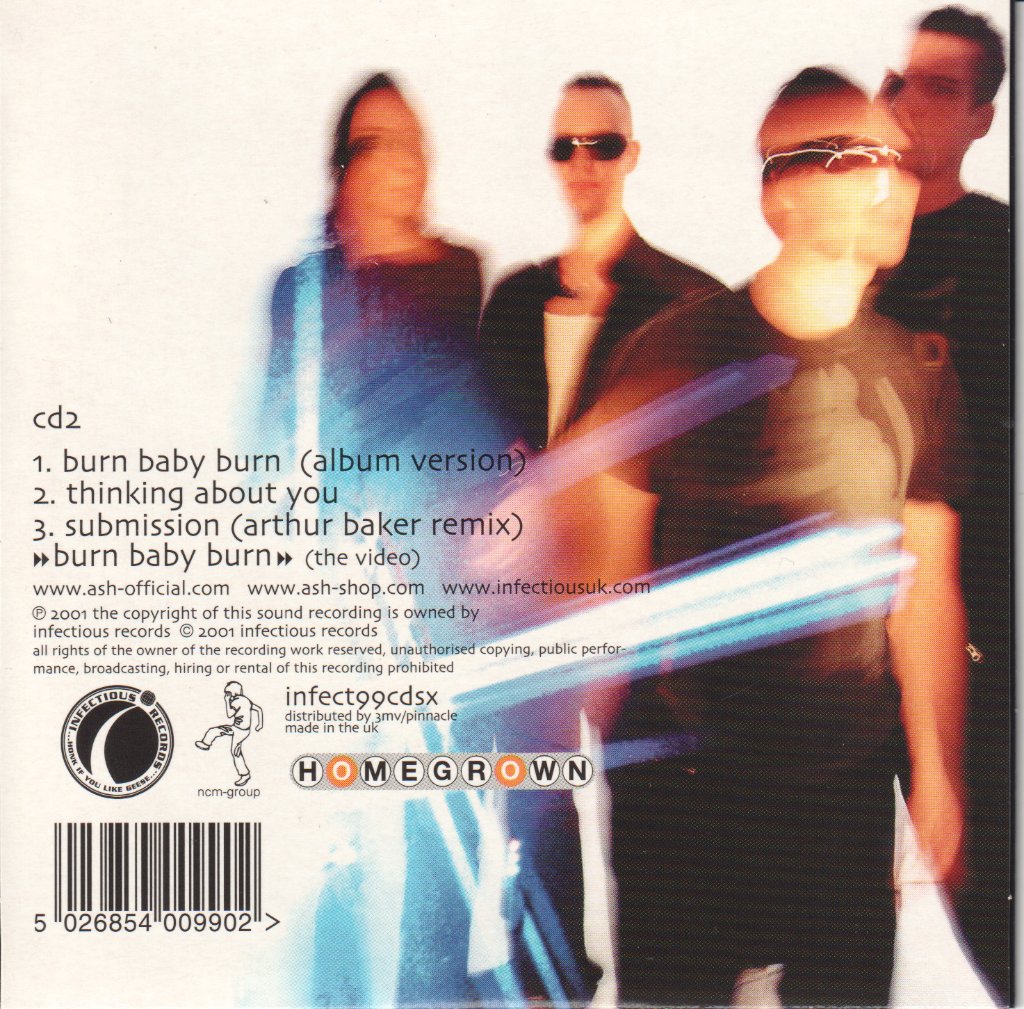 Ash (Irish Group) - Burn Baby Burn - Cd