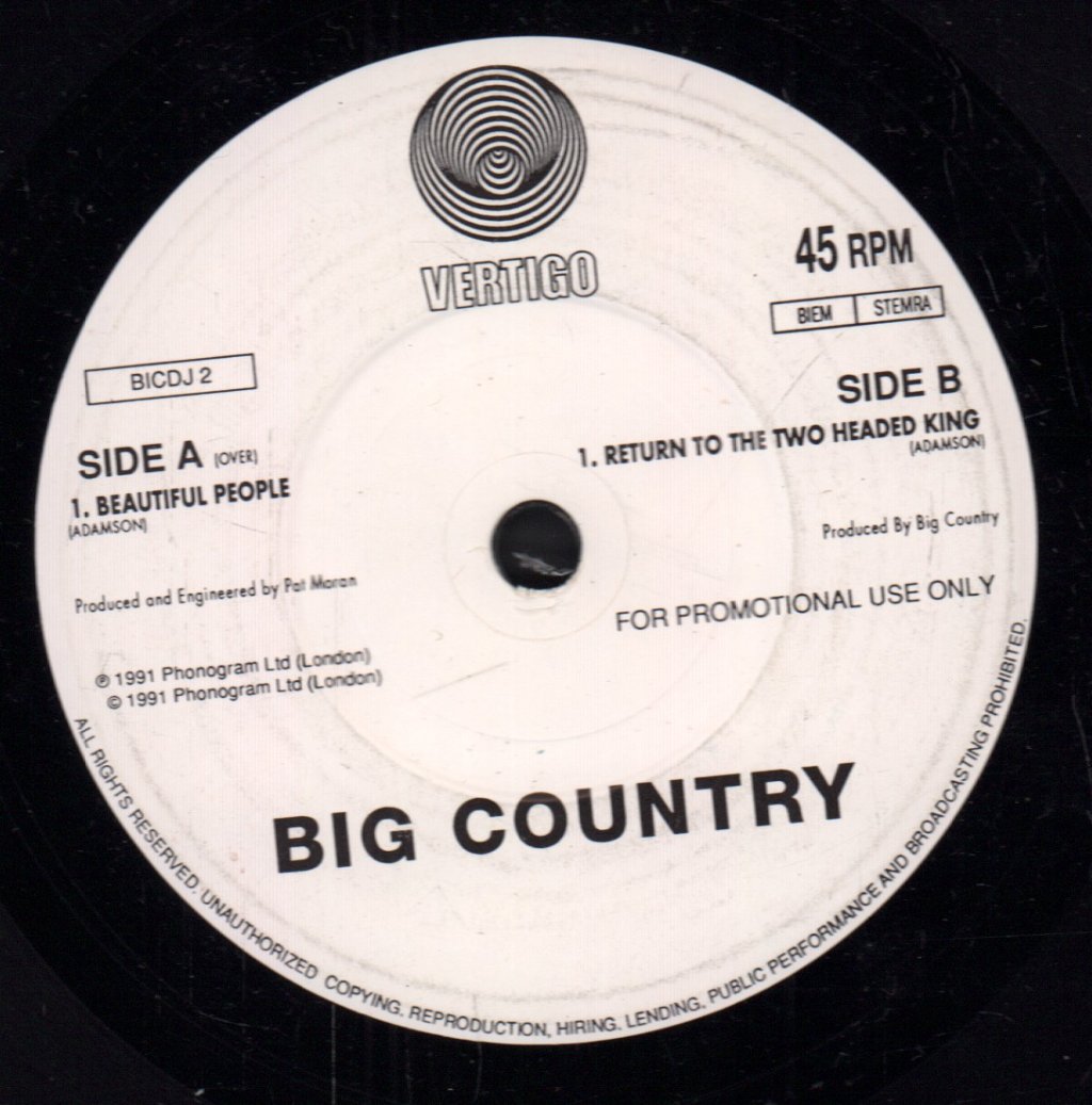 Big Country - Beautiful People - 7 Inch