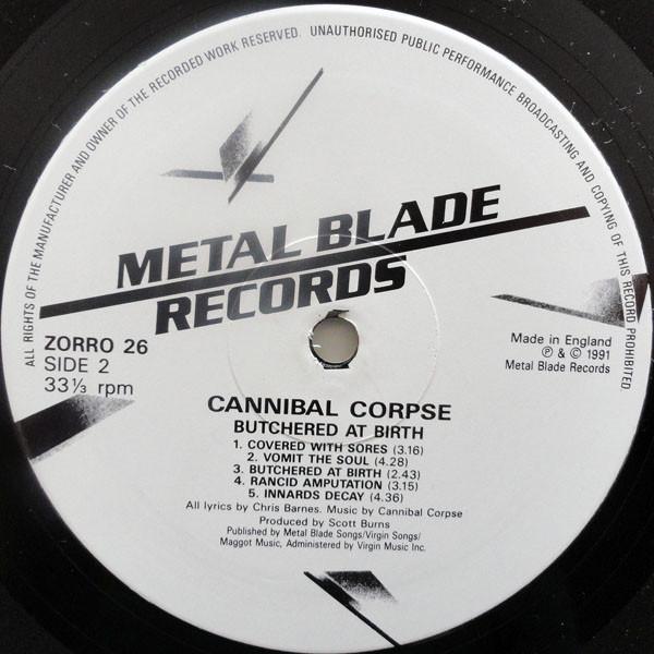 Cannibal Corpse - Butchered At Birth - Lp