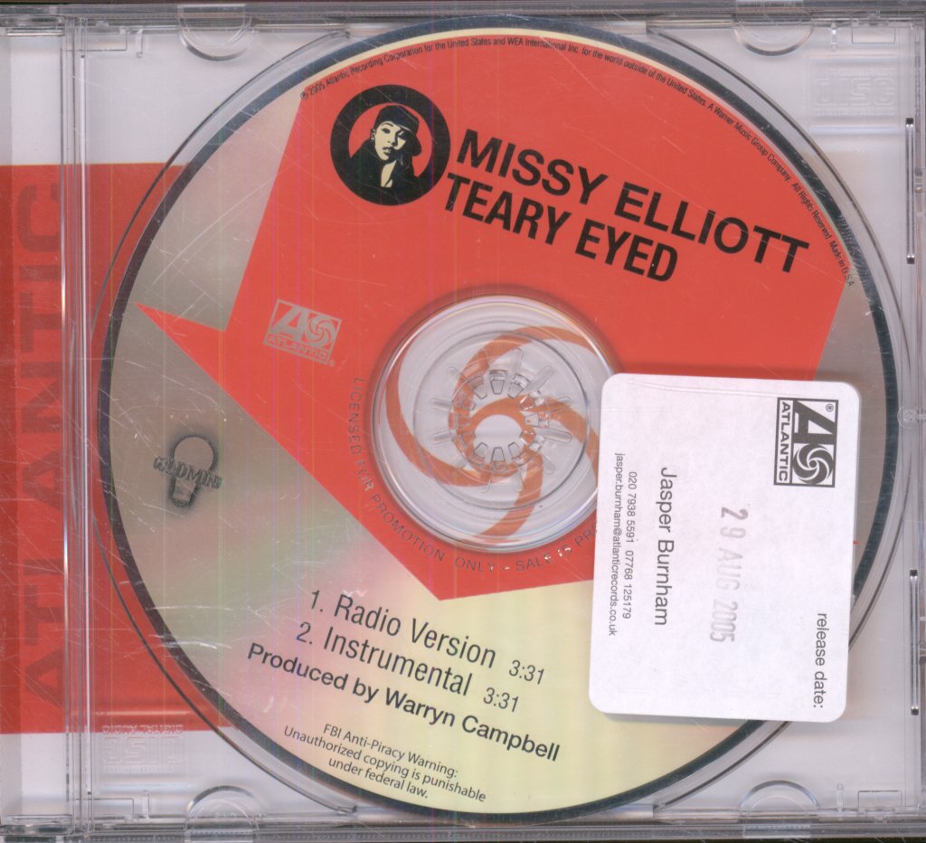 Missy Elliott - Teary Eyed - Cd