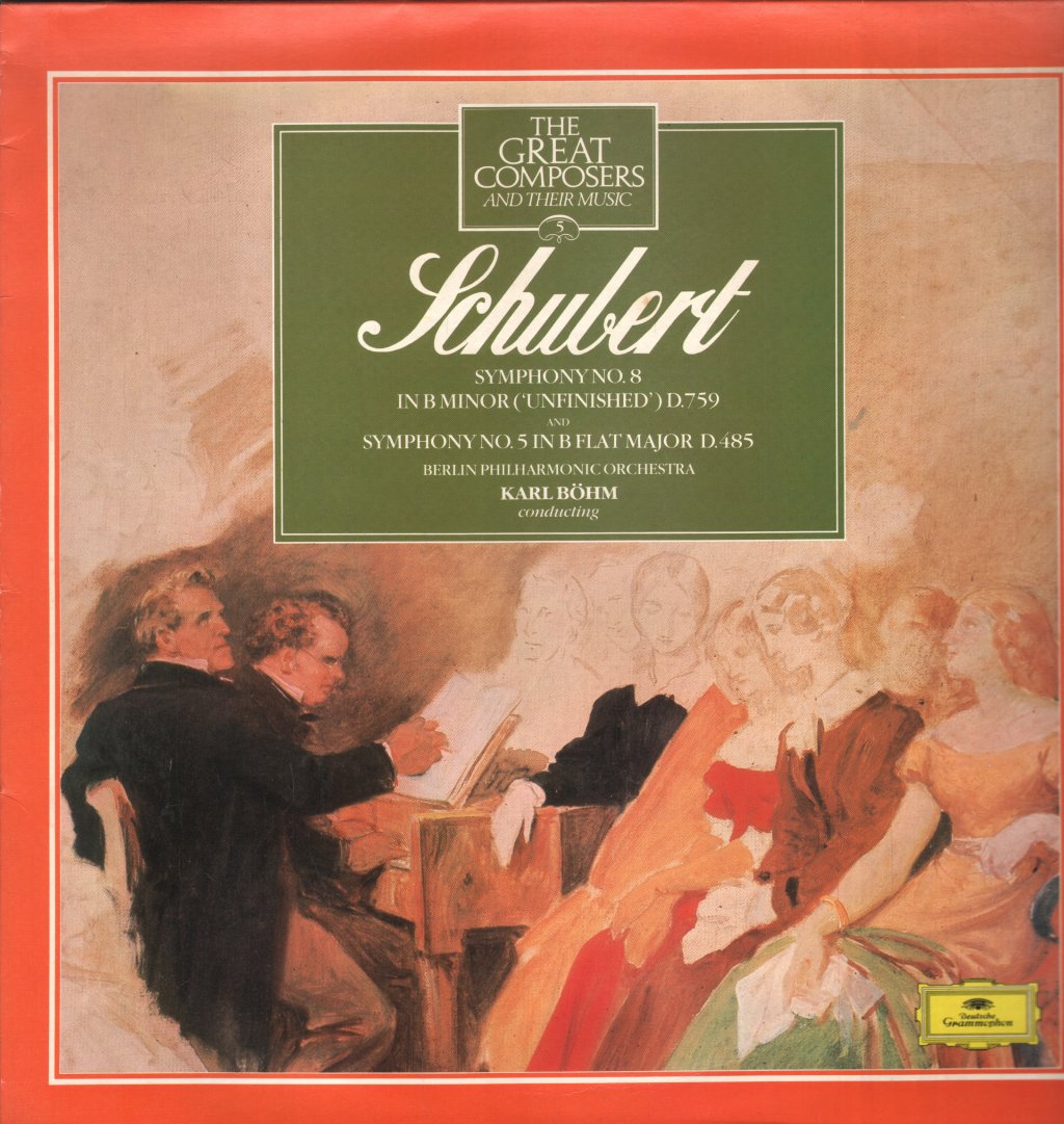 Karl Bohm / Berlin Philharmonic Orchestra - Schubert - Symphony No. 8 In B Minor ('Unfinished') D.759 / Symphony No. 5 In B-Flat Minor D.485 - Lp